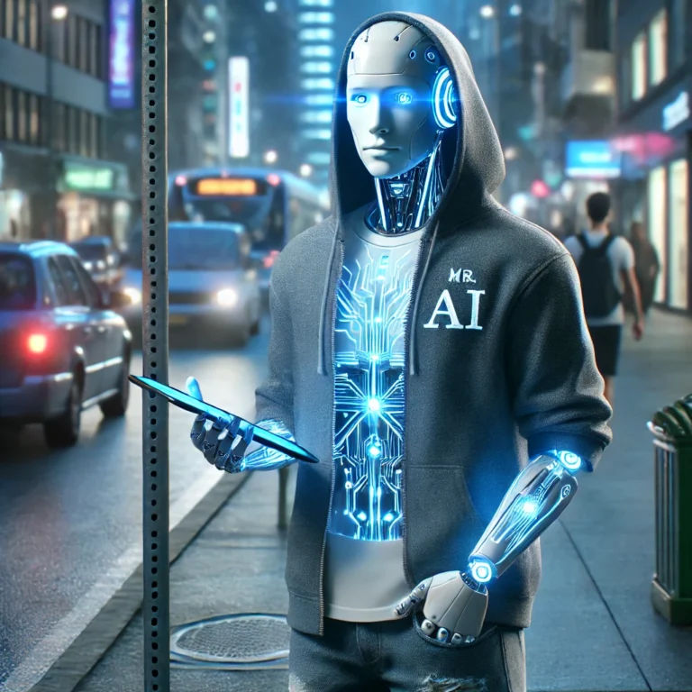 Herra Tekoaly tarjoaa palveluitaan.